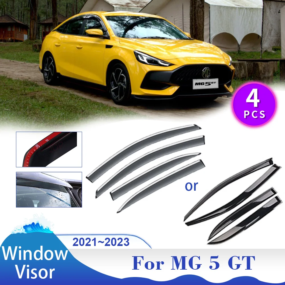 

Car Window Visor for MG 5 GT 2021 2022 2023 Sun Rain Guard Deflector Side Vent Smoke Cover Awnings Shelters Exterior Accessories