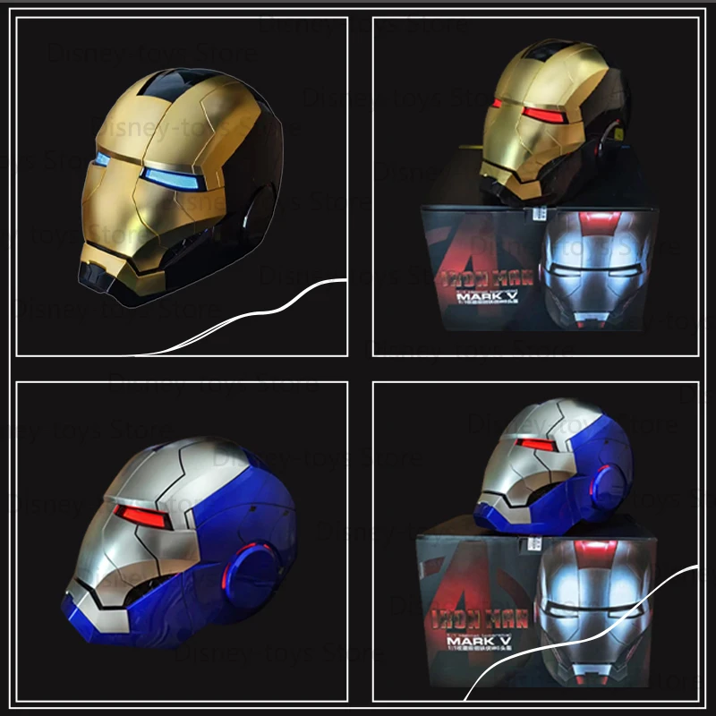 Светящаяся маска Marvel Mk5 с аниме-фигуркой Железного человека, шлем с голосовым управлением, открыванием и закрытием, собирающая игрушки на Хэллоуин на английском языке
Светящаяся маска Marvel Mk5 с аниме-фигуркой Железного человека, шлем с голосовым управлением, открыванием и закрытием, собирающая игрушки на Хэллоуин на английском языке