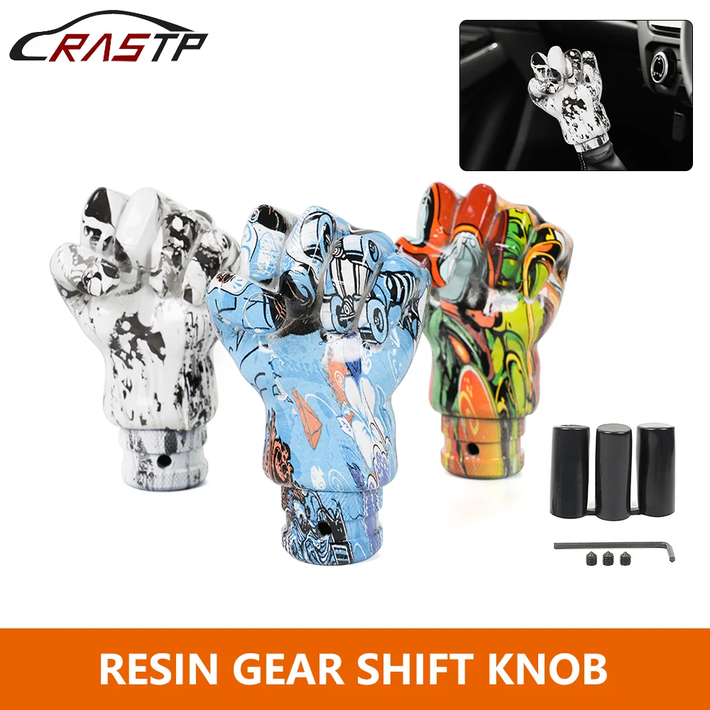 Universal Manual Car Hand Shaped Style Resin Graffiti Gear Shift Knob Mixed Pattern Gear Stick Shifter Lever Handle SFN154
Universal Manual Car Hand Shaped Style Resin Graffiti Gear Shift Knob Mixed Pattern Gear Stick Shifter Lever Handle SFN154