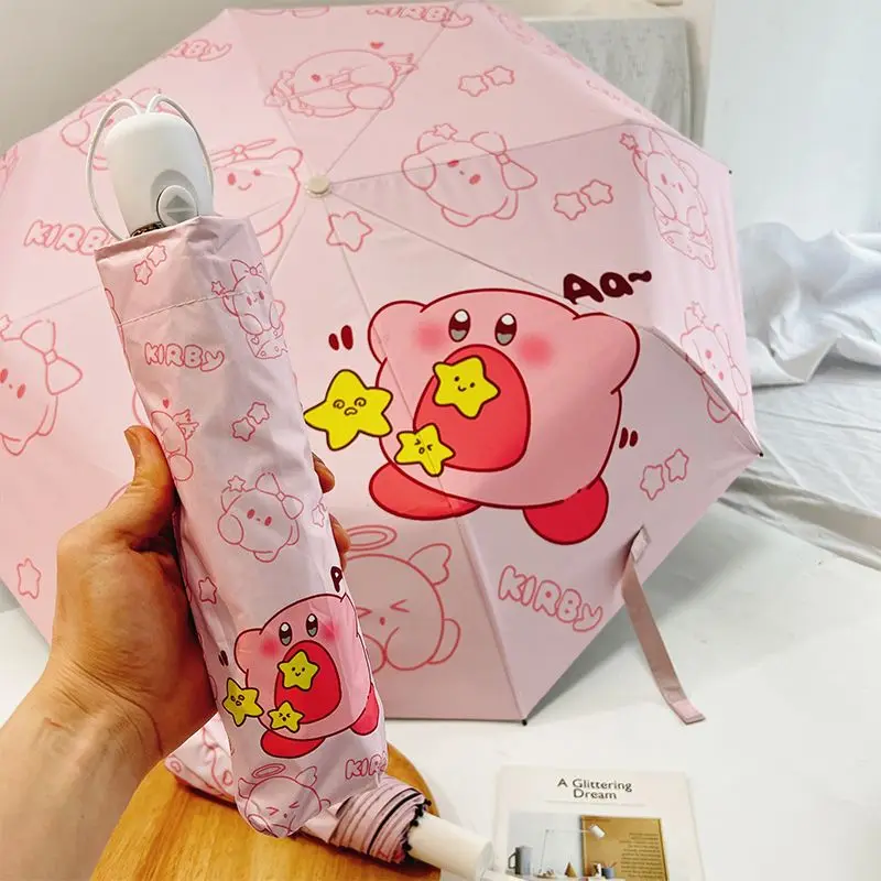 Anime Star Kirby Cute Fully Automatic Sun Umbrellas Folding Vinyl Sun Uv Protection Rain Supplies Kawaii Figure Girls Gifts
Anime Star Kirby Cute Fully Automatic Sun Umbrellas Folding Vinyl Sun Uv Protection Rain Supplies Kawaii Figure Girls Gifts