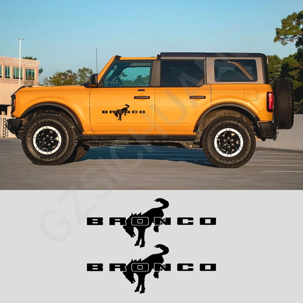 Car Stickers For Ford Bronco 2021 2022 2pcs Horse Logo Door Side Skirt Stripes Vinyl Emblem Body Sticker Decals Accessories
Car Stickers For Ford Bronco 2021 2022 2pcs Horse Logo Door Side Skirt Stripes Vinyl Emblem Body Sticker Decals Accessories