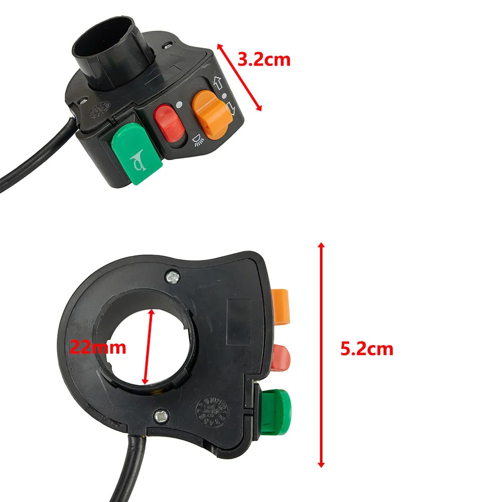 High Quality Practical Motorcycle Switch Handlebar Headlight Multi-Function Scooter Universal Switch 3in1 7/8\\\\\\\"
High Quality Practical Motorcycle Switch Handlebar Headlight Multi-Function Scooter Universal Switch 3in1 7/8\\\\\\\"