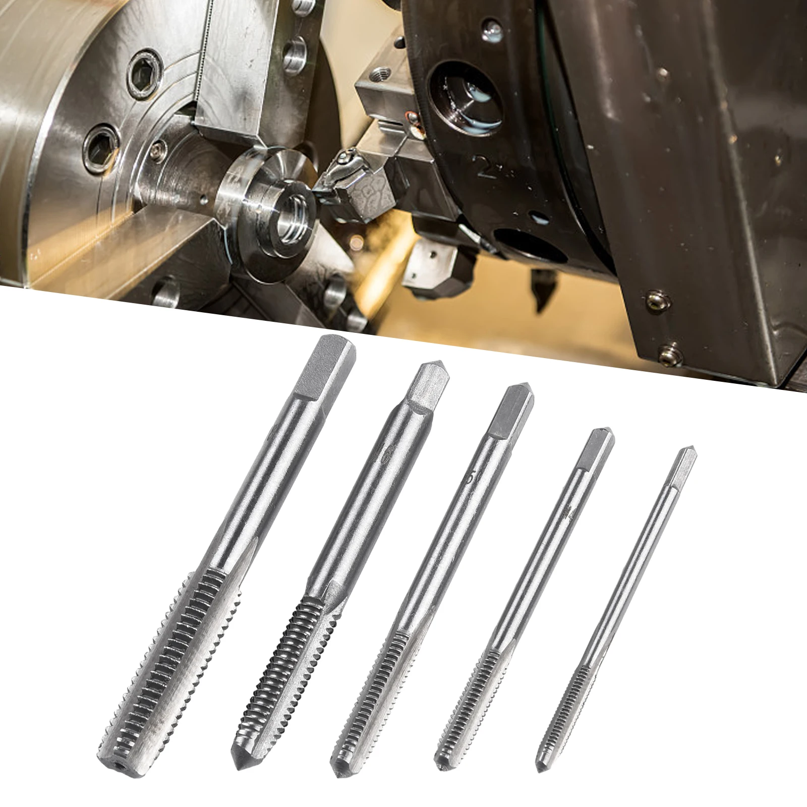 7Pcs M3-M8 Right Hand Ball Bearing Steel Industrial HSS Metric Taper Plug Tap Set Right Hand Thread Tapping Drill Bits
7Pcs M3-M8 Right Hand Ball Bearing Steel Industrial HSS Metric Taper Plug Tap Set Right Hand Thread Tapping Drill Bits
