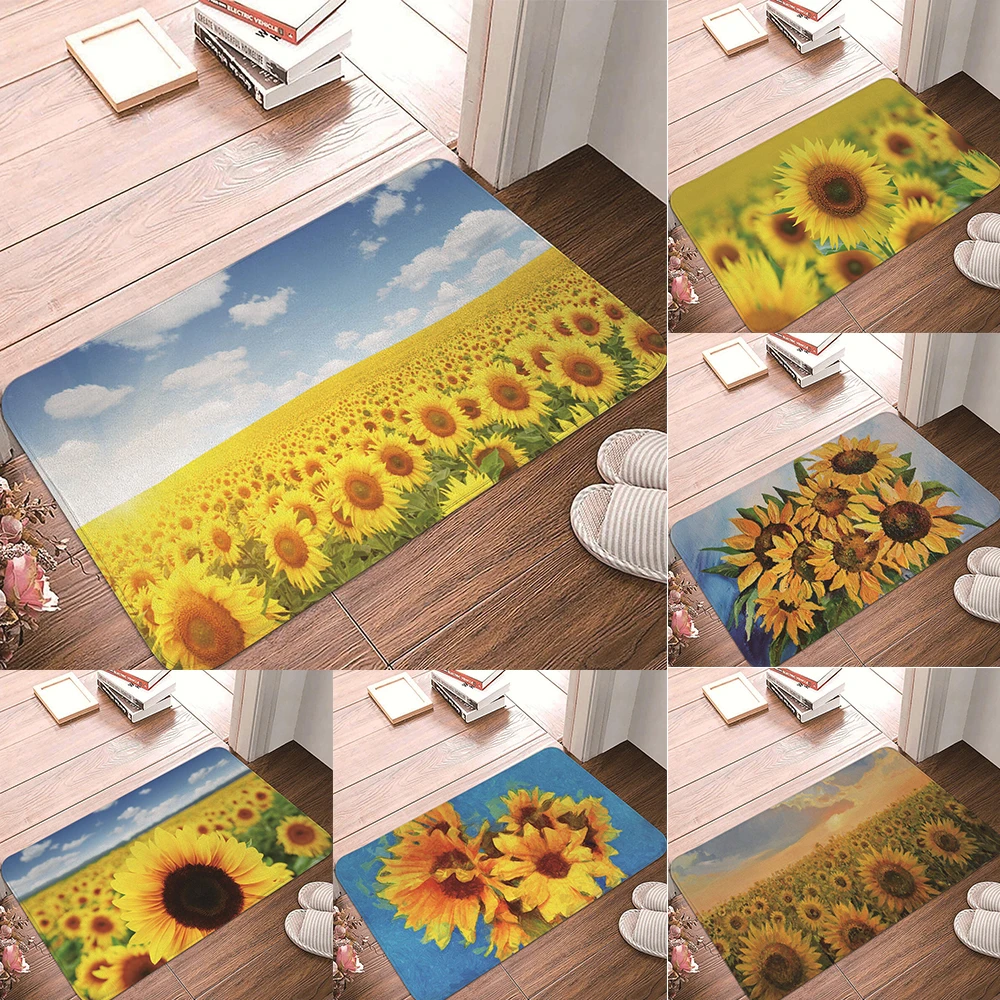 Sunflower printed pattern floor mat home living room kitchen bathroom decoration non slip door carpet 40x60cm
Sunflower printed pattern floor mat home living room kitchen bathroom decoration non slip door carpet 40x60cm