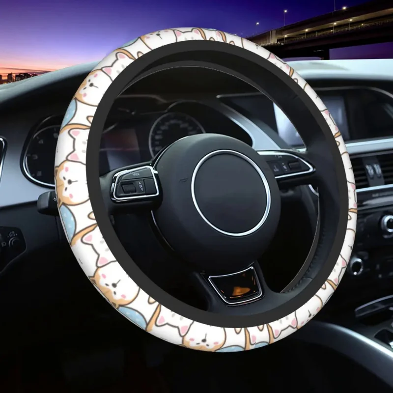Shiba Inu Akita Dog Car Steering Wheel Cover Anti-slip Animal Dog Steering Wheel Protective Cover Car-styling Car Accessories
Shiba Inu Akita Dog Car Steering Wheel Cover Anti-slip Animal Dog Steering Wheel Protective Cover Car-styling Car Accessories