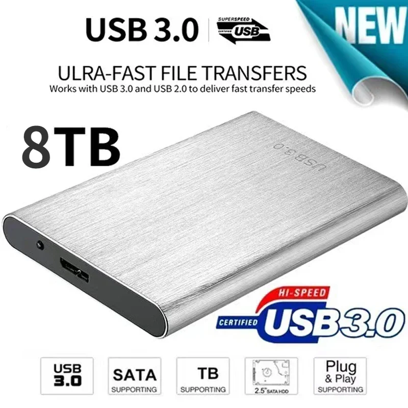 Original Portable High-Speed SSD/HDD 2TB/4TB/8TB/16TB/30TB External Hard Drive Mass Storage USB 3.0 Interface Memory Hard Drive
Original Portable High-Speed SSD/HDD 2TB/4TB/8TB/16TB/30TB External Hard Drive Mass Storage USB 3.0 Interface Memory Hard Drive