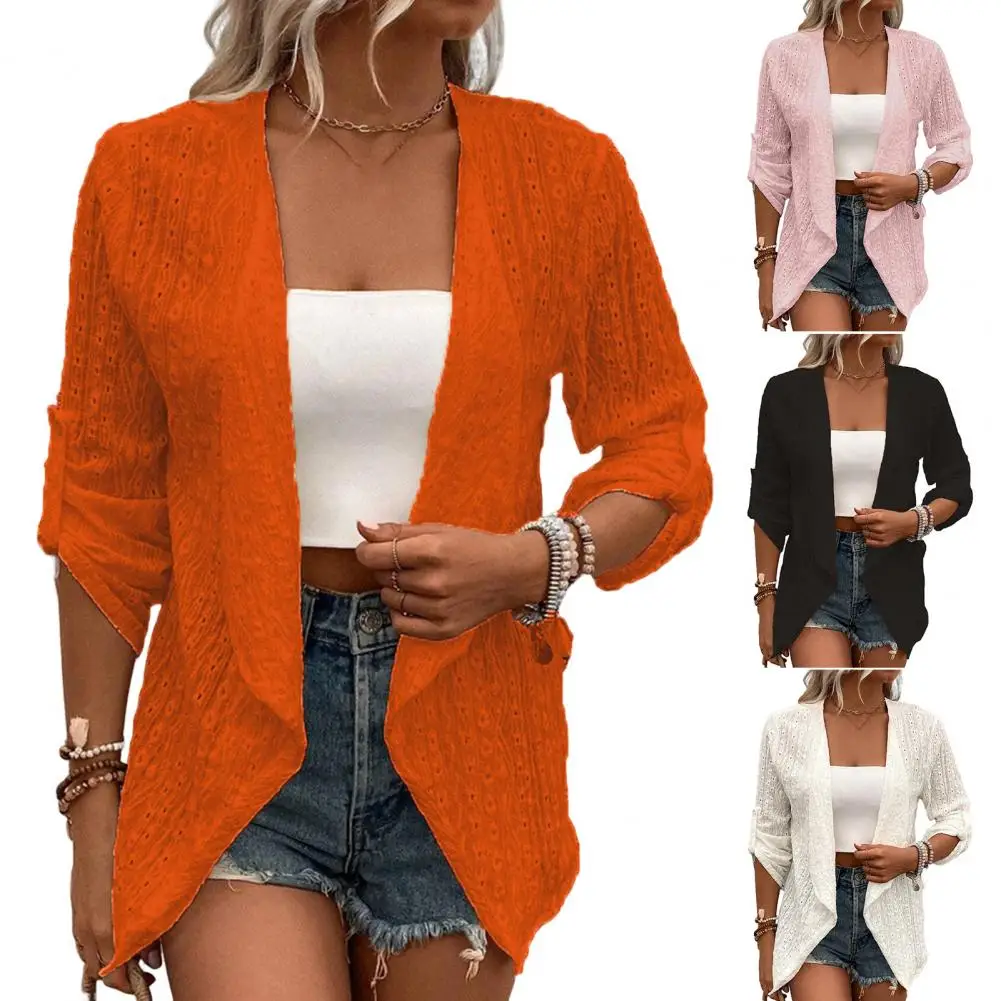 Women Irregular Cardigan Stylish Women's Open Stitch Cardigans Breathable Soft Irregular Loose Fit for Spring Fall Fashion Three
Women Irregular Cardigan Stylish Women's Open Stitch Cardigans Breathable Soft Irregular Loose Fit for Spring Fall Fashion Three