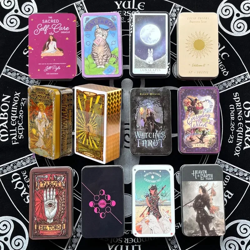 Dreams Tarot Witches Tarot Cards Tin Box Card Edge Gild for Divination Personal Use the Best Gifts for Tarot Card Lovers
Dreams Tarot Witches Tarot Cards Tin Box Card Edge Gild for Divination Personal Use the Best Gifts for Tarot Card Lovers