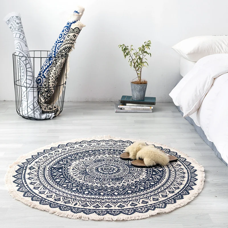 Vintage Round Shape Carpet Boho Mandala Carpets Floor Mat Living Room Decorative Bedroom Area Rugs Carpet Rugs Living Room
Vintage Round Shape Carpet Boho Mandala Carpets Floor Mat Living Room Decorative Bedroom Area Rugs Carpet Rugs Living Room