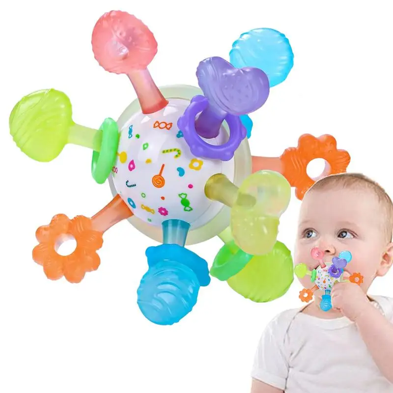 

Teether Toy For Toddler Teething Hand Balls For Grip Training Visual Development Teething Toys For Birthday Christmas Children's