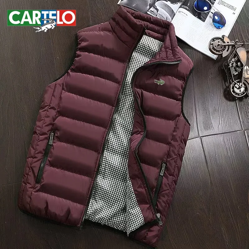 Брендовая майка с вышивкой CARTELO, новая осенне-зимняя теплая куртка без рукавов, Мужская зимняя повседневная майка
Брендовая майка с вышивкой CARTELO, новая осенне-зимняя теплая куртка без рукавов, Мужская зимняя повседневная майка