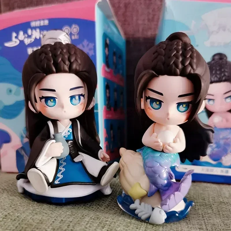 

Genuine The Blue Whisper Fox Ji Yunhe Dilraba Mermaid Changyi Jialun Lisu Luo Jinsang Xue Sanyue Action Figure Model Doll Toy