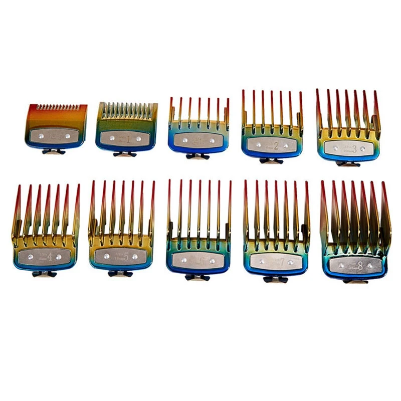 10PCS Professional Hair Clipper Metal Clip Guides Limit Combs Guards for WAHL Clippers
10PCS Professional Hair Clipper Metal Clip Guides Limit Combs Guards for WAHL Clippers