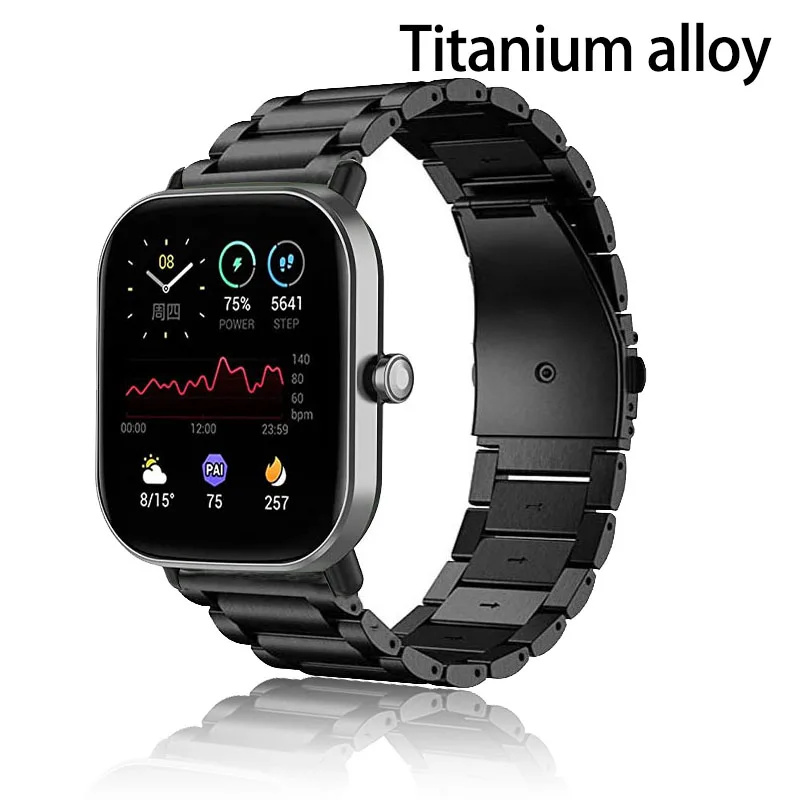 correa 20mm/22mm Titanium alloy band For Amazfit GTS 3/2e/2 Mini/GTR 42mm/47/GTR 3 Pro/2e Watch Bracelet for Amazfit bip strap
correa 20mm/22mm Titanium alloy band For Amazfit GTS 3/2e/2 Mini/GTR 42mm/47/GTR 3 Pro/2e Watch Bracelet for Amazfit bip strap