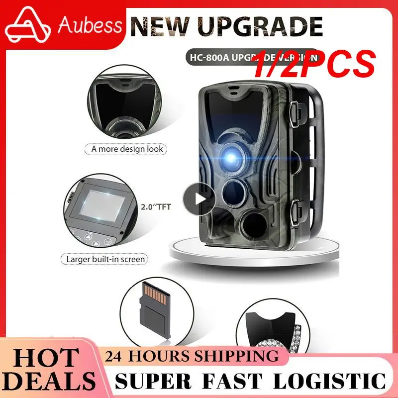 1/2PCS 1080P Outdoor Hunting Trail Camera with 5000 MAh Lithium Battery IP65 Waterproof Game Cam Photo Traps Wild Surveillance
1/2PCS 1080P Outdoor Hunting Trail Camera with 5000 MAh Lithium Battery IP65 Waterproof Game Cam Photo Traps Wild Surveillance