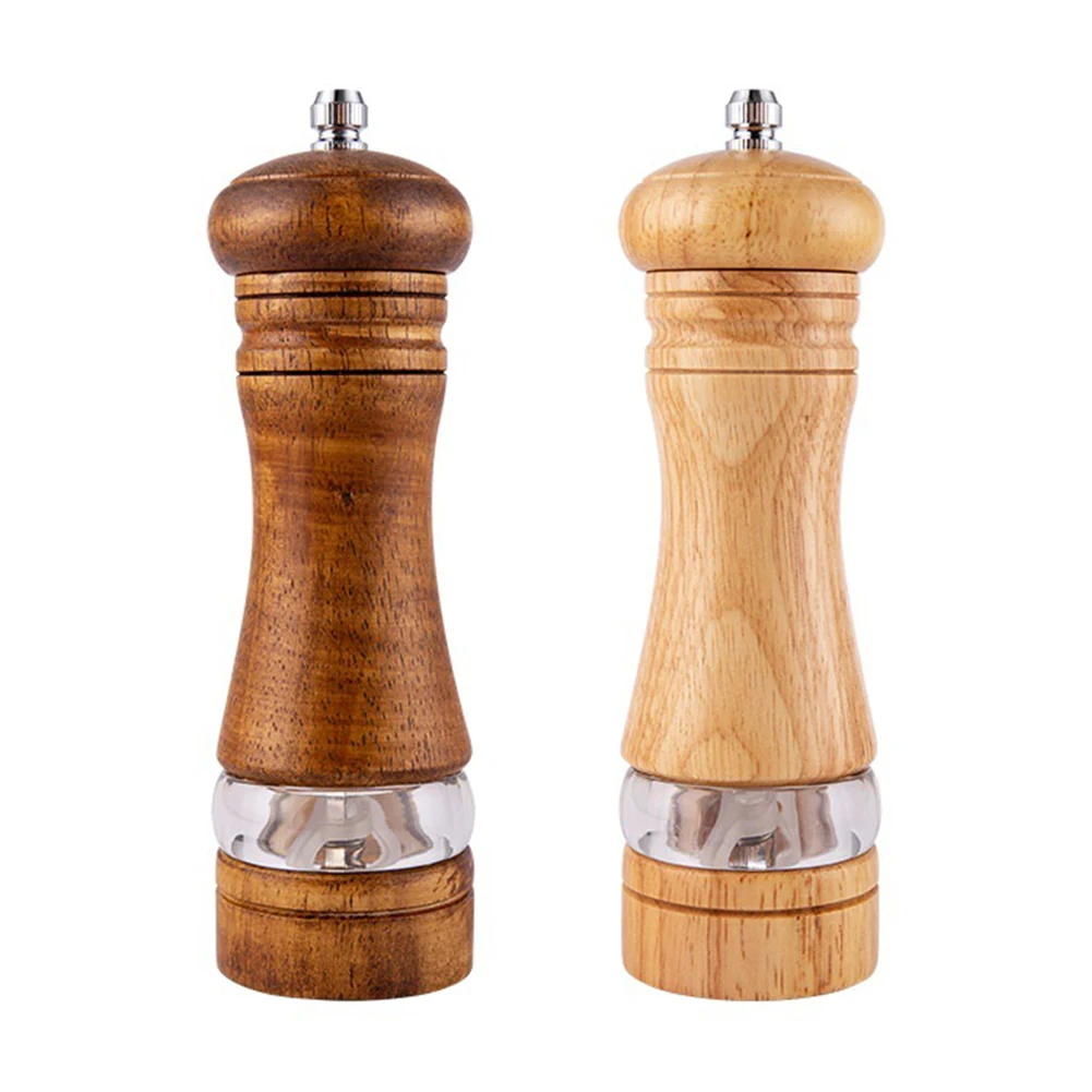 Cooking Pepper Grinder Hand Movement Oak Solid Wood Pepper Mill Millet Sea Salt Spices Kitchen Tools 17*5cm Smooth Bottle Body
Cooking Pepper Grinder Hand Movement Oak Solid Wood Pepper Mill Millet Sea Salt Spices Kitchen Tools 17*5cm Smooth Bottle Body