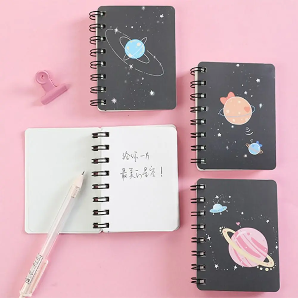

A7 Portable Notebook Police Notepad Small 8*10.5CM Mini Notebook Included 80Pcs Papers Black Pocket Notebook Note Taking