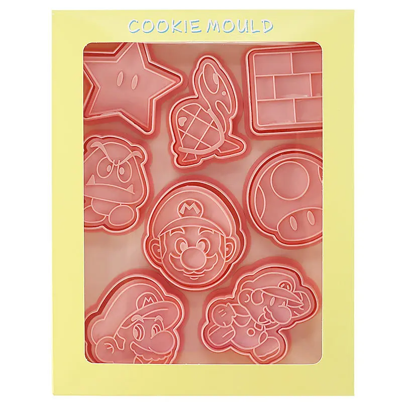 

Super Mario Cookie Mold 3D Cartoon Frosted Cookie Flip Sugar Plastic Press Home Baking Press Mold Manufacturer Wholesale