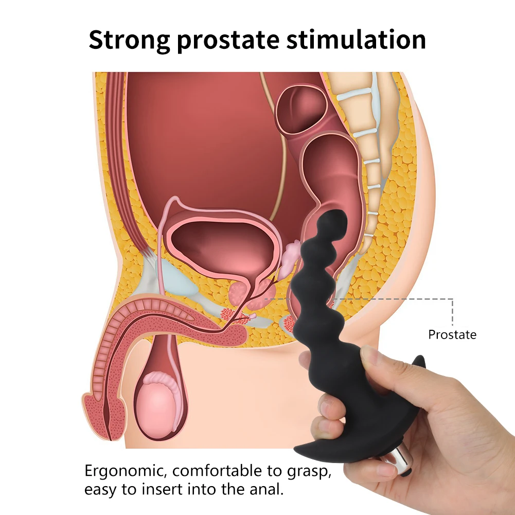 Male Prostate Massager Anal Plugs Vibrator Silicone Butt Plug For Men buttplug Delay Ejaculation Ring Vibrators Sex Toys For Men 40 Sc606ae70b047493684a55bd3b9f69bf1V