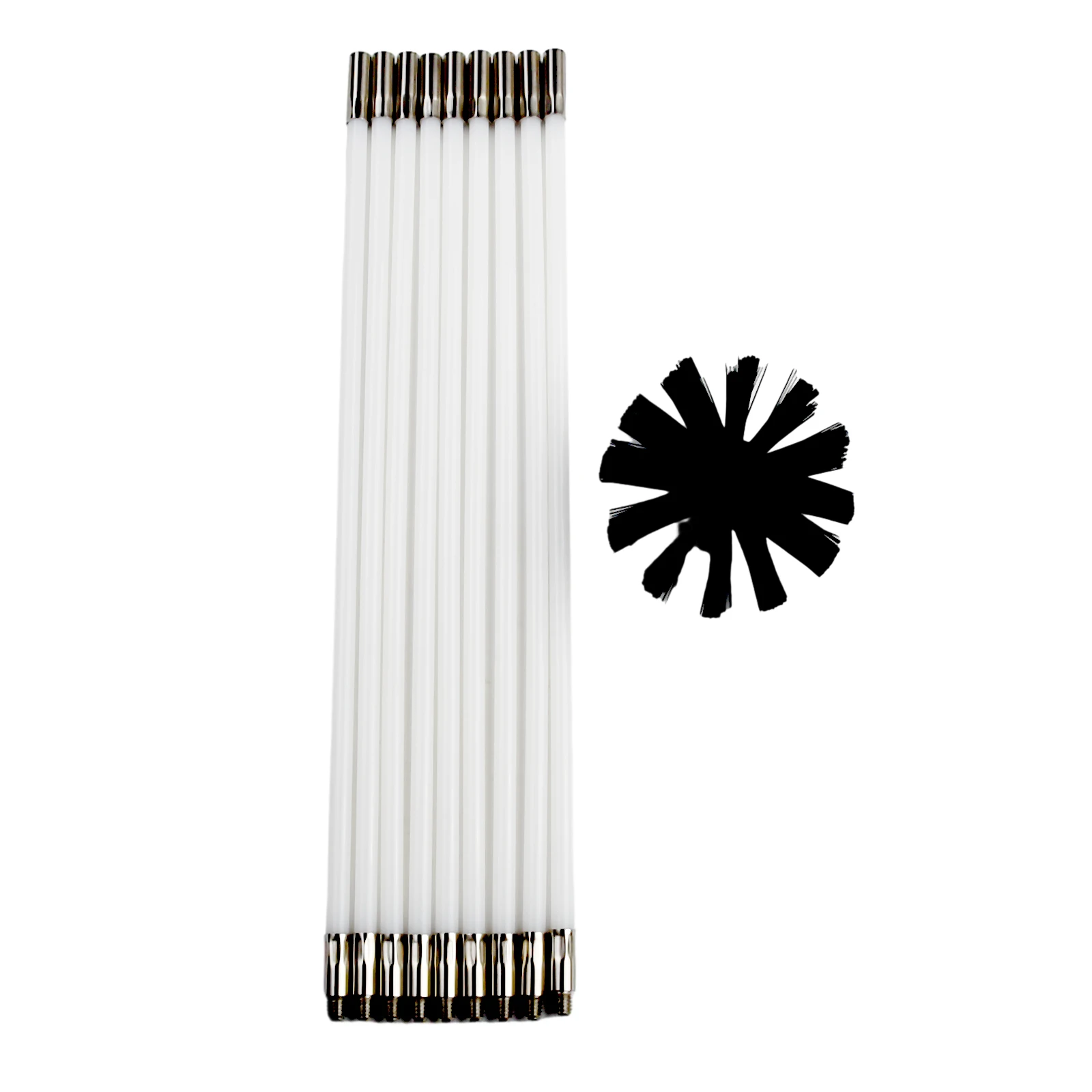 Flexible Flue Brush Rods Chimney Brush Kit Connectable Chimney Sweep Soot Cleaning Rod+Brush Head Pipe Chimney Cleaning Set
Flexible Flue Brush Rods Chimney Brush Kit Connectable Chimney Sweep Soot Cleaning Rod+Brush Head Pipe Chimney Cleaning Set