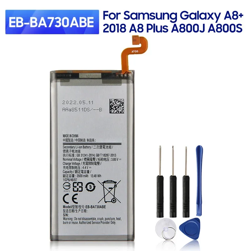 NEW Replacement Battery EB-BA730ABE For Samsung A8+ 2018 version A8 plus SM-A800J SM-A800S EB-BA730ABA 3500mAh
NEW Replacement Battery EB-BA730ABE For Samsung A8+ 2018 version A8 plus SM-A800J SM-A800S EB-BA730ABA 3500mAh