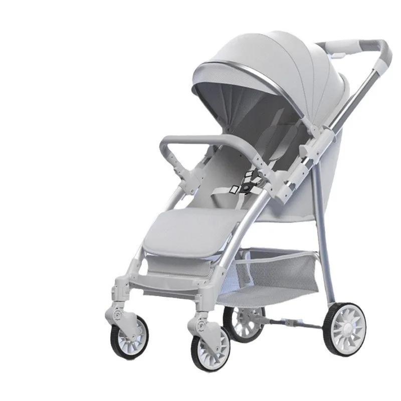 

Baby strollers can sit and lie down and can be folded two-way portable high view wheelbarrow baby-walking artifact