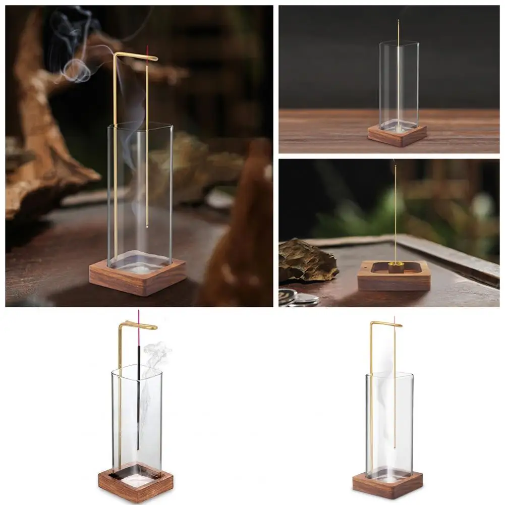 Incense Holder With Glass Cover Fireproof Non-slip Bottom Sturdy Stand Decorate Ash Catching Room Censer Holder Home Supply
Incense Holder With Glass Cover Fireproof Non-slip Bottom Sturdy Stand Decorate Ash Catching Room Censer Holder Home Supply