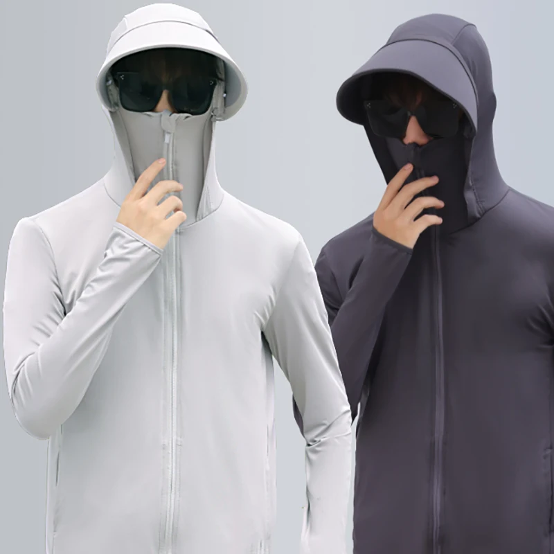 UPF 50+ UV Sun Protection Clothing Men Casual Jackets Skin Coats Ultra-Light Sportswear Ice Hooded Outwear Windbreaker Summer
UPF 50+ UV Sun Protection Clothing Men Casual Jackets Skin Coats Ultra-Light Sportswear Ice Hooded Outwear Windbreaker Summer
