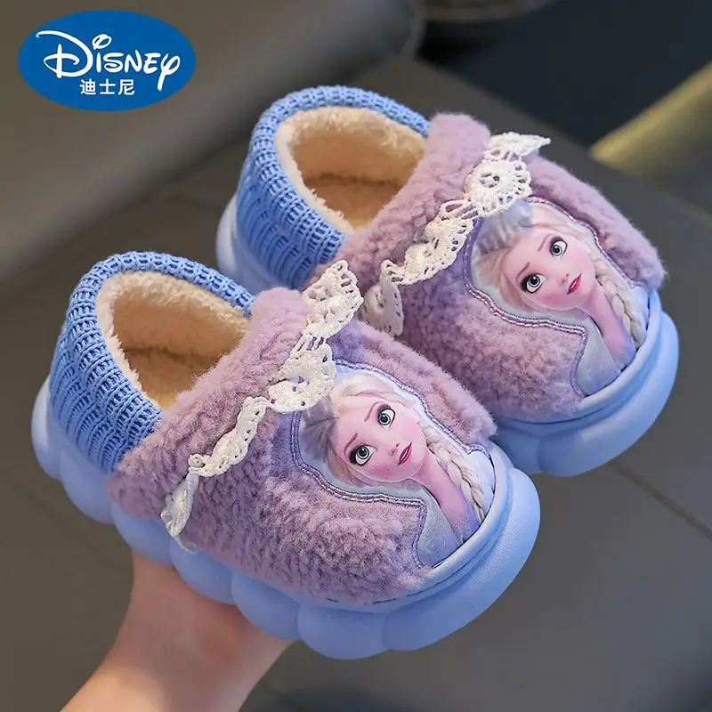 Детские тапочки Disney Принцесса Эльза зимние теплые Нескользящие Детские вязаные плюшевые хлопковые фиолетовые туфли на каблуке для девочек
Детские тапочки Disney Принцесса Эльза зимние теплые Нескользящие Детские вязаные плюшевые хлопковые фиолетовые туфли на каблуке для девочек