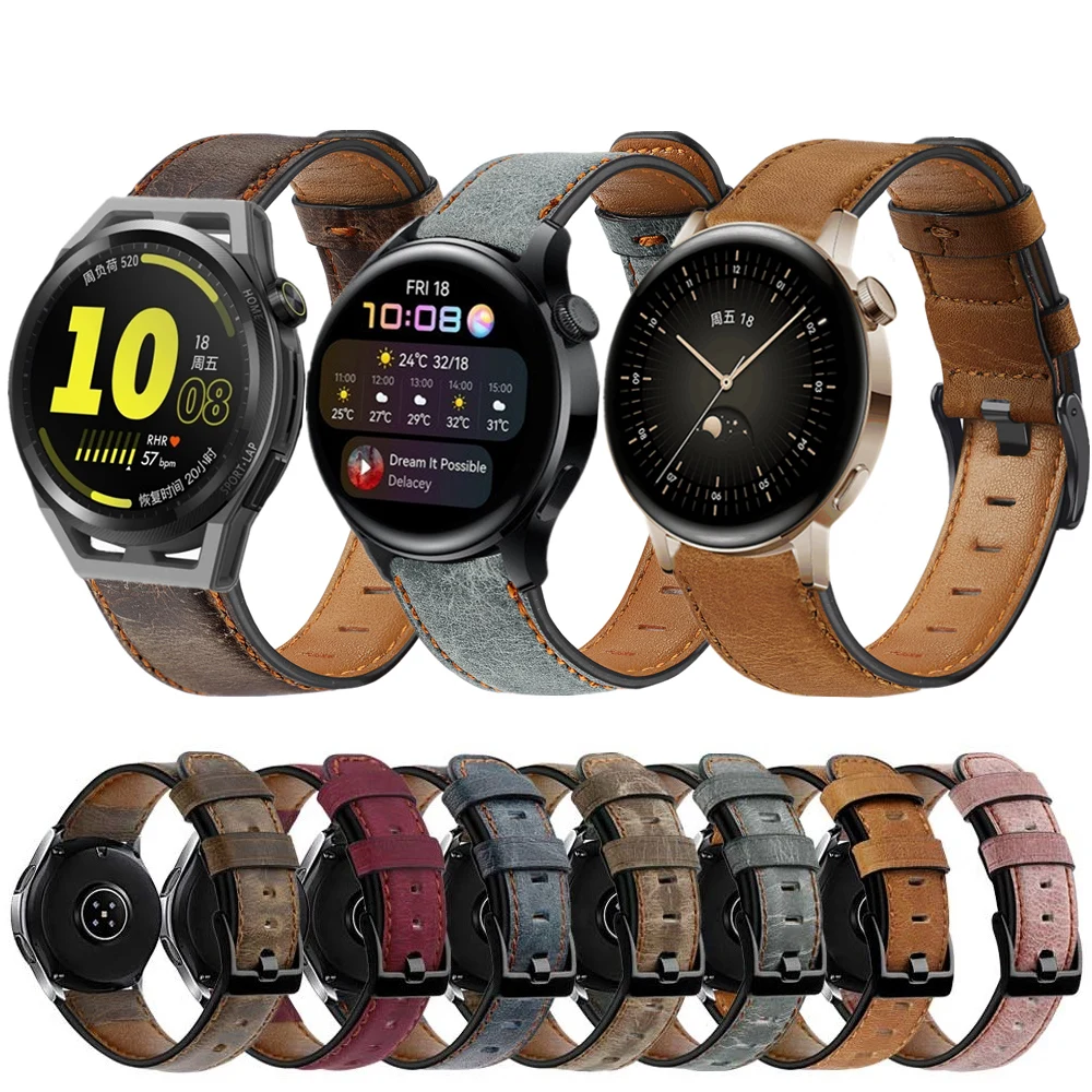 Leather Strap For Huawei Watch 3/GT3/GT2 Pro 46mm/GT Runner Retro Bracelet For Honor GS 3 ES Magic2 42mm Classic Look Watchband
Leather Strap For Huawei Watch 3/GT3/GT2 Pro 46mm/GT Runner Retro Bracelet For Honor GS 3 ES Magic2 42mm Classic Look Watchband