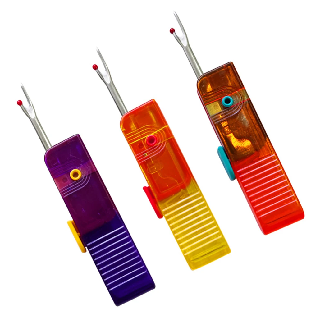 3pcs/set Portable Plastic Steel Folding Seam Ripper 180° Rotation Household Sewing Tools For Rip Seams Remove Clothing Labels
3pcs/set Portable Plastic Steel Folding Seam Ripper 180° Rotation Household Sewing Tools For Rip Seams Remove Clothing Labels
