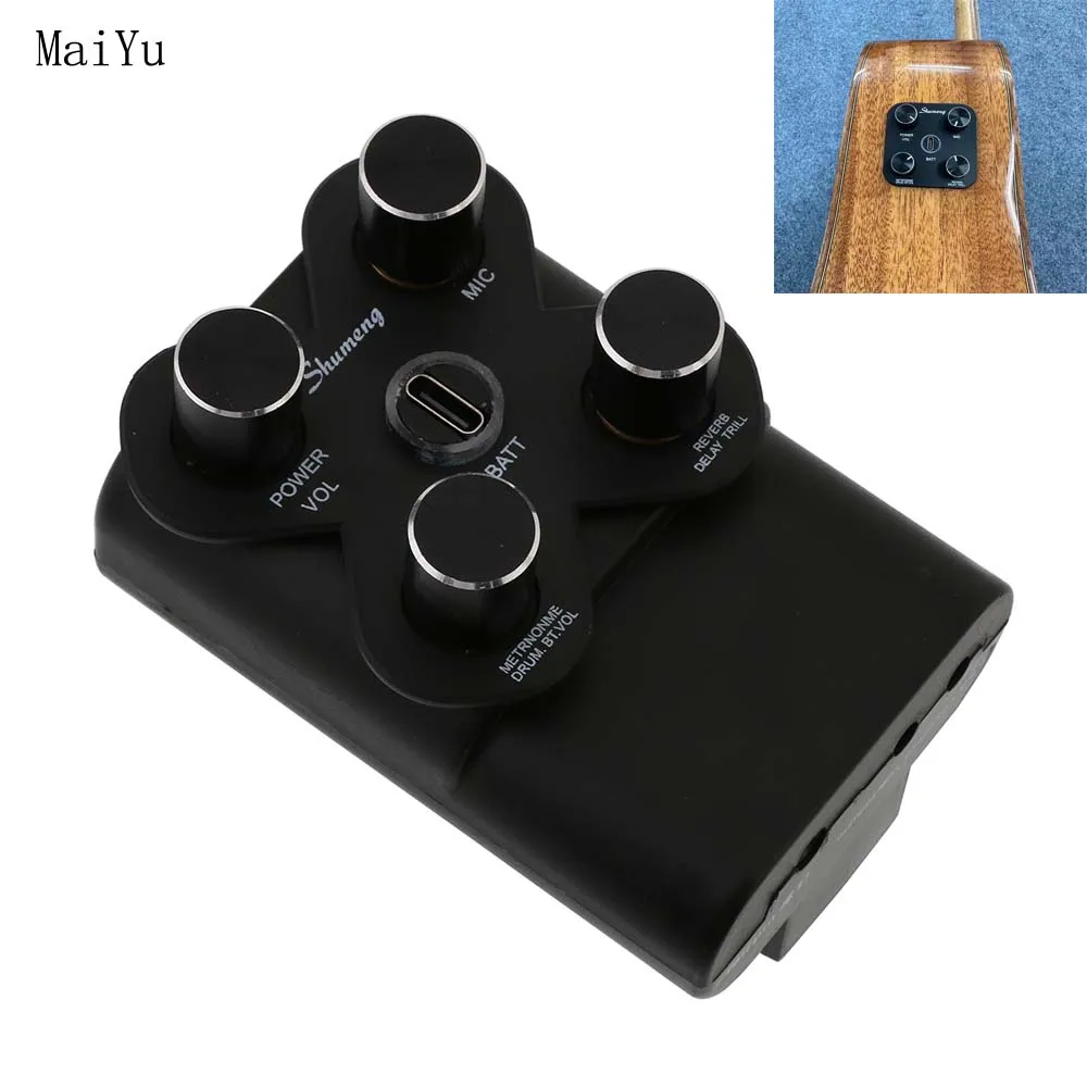 New Acoustic Guitar Pickup Preamp EQ Equalizer Shock Addition Guitar Microphone with Lithium Battery
New Acoustic Guitar Pickup Preamp EQ Equalizer Shock Addition Guitar Microphone with Lithium Battery