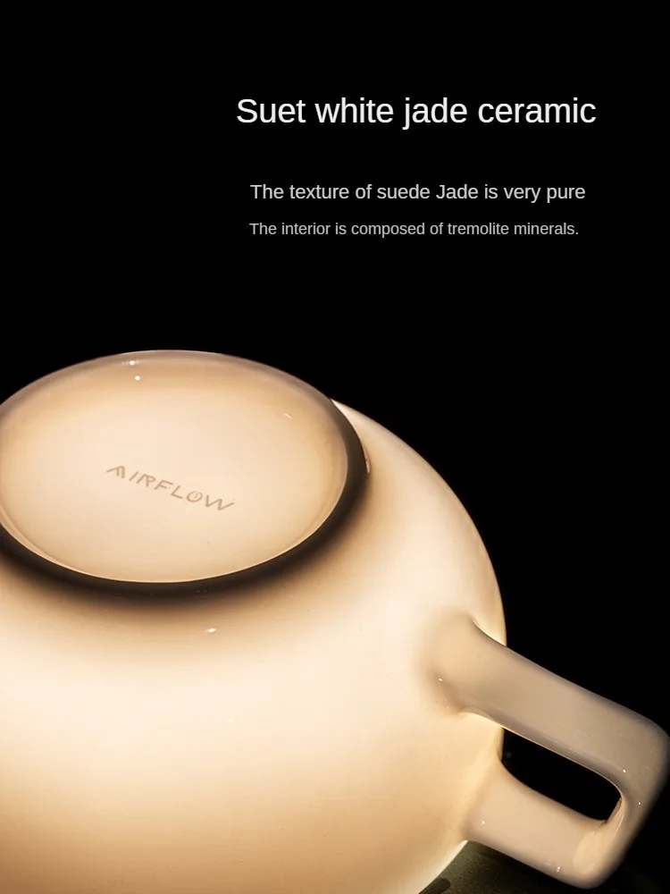 AIRFLOW Sheep Fat White Jade Ceramic Coffee Cup Convection Embossed Coffee Cup Ceramic Cup Professional Latte
AIRFLOW Sheep Fat White Jade Ceramic Coffee Cup Convection Embossed Coffee Cup Ceramic Cup Professional Latte