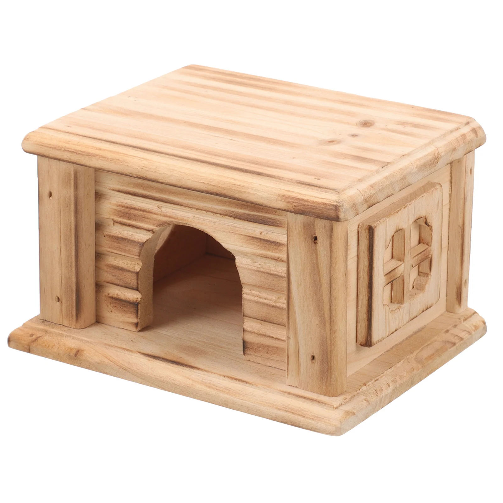 

Hamster Cabin Tiny Animals Wear-resistant Rat House Houses Wooden Hideout Household Delicate Squirrel Guinea Supply