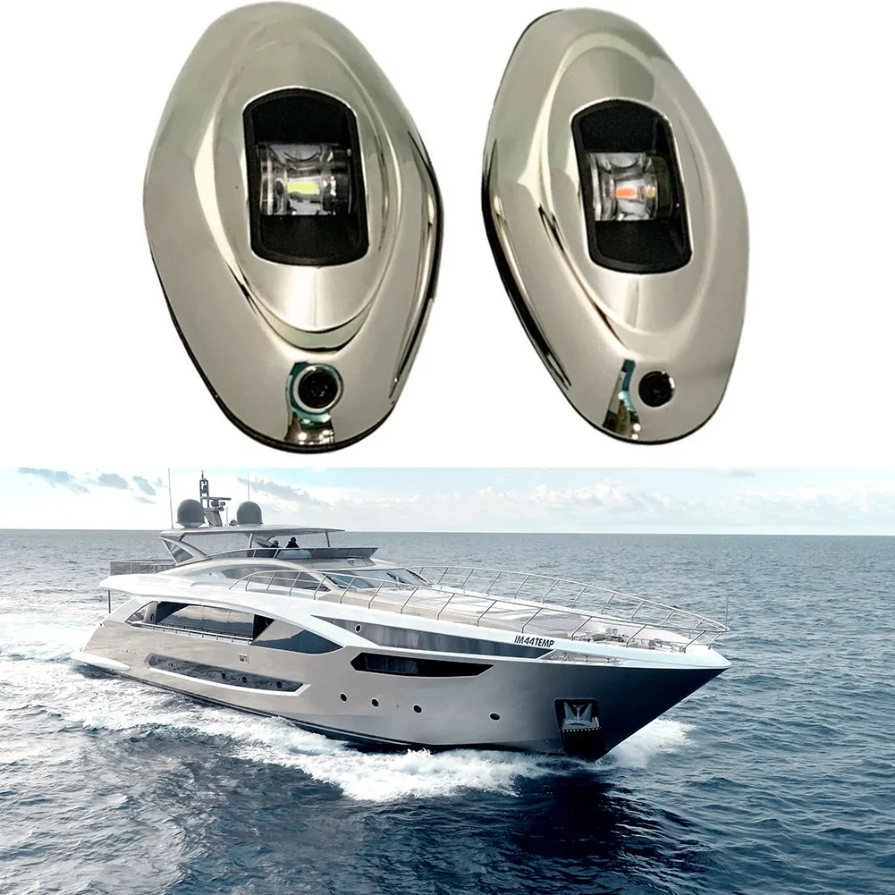 Boat LED Navigation Lights Flush Side Mount Smooth Embedded Stainless Steel 1 Pair 91mm * 48mm *14mm Easy To Install
Boat LED Navigation Lights Flush Side Mount Smooth Embedded Stainless Steel 1 Pair 91mm * 48mm *14mm Easy To Install