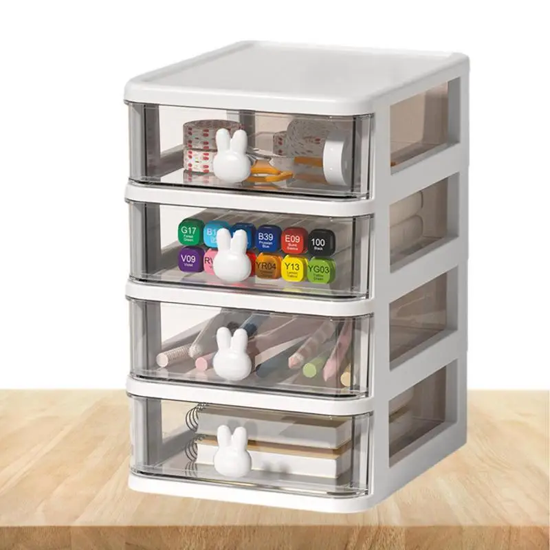 

4-уровневый органайзер для макияжа с ящиками, вместительная коробка для хранения косметики, Настольный ящик для ювелирных изделий, лака для ногтей, контейнер для макияжа