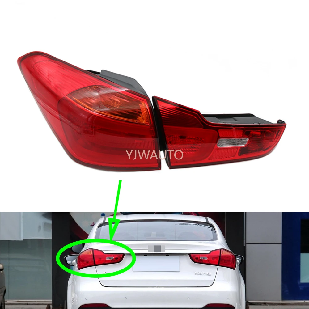 

Tail Lamp For Kia K3 2013 2014 2015 Tail Light Assembly Auto Rear Turning Signal Brake Lamp Warning Bumper Light