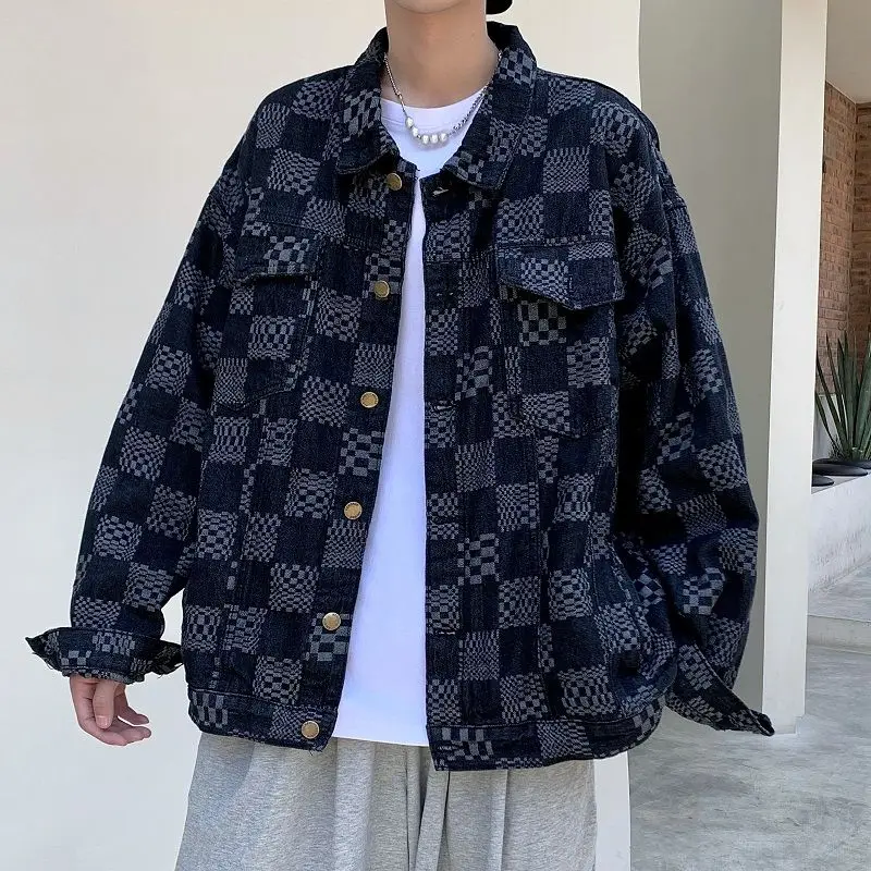 Male Autumn Checkerboard Jacket Tide Brand Vintage Japanese Loose Trend Shirt Coat Korean Version Casual Lapel Korean Version
Male Autumn Checkerboard Jacket Tide Brand Vintage Japanese Loose Trend Shirt Coat Korean Version Casual Lapel Korean Version