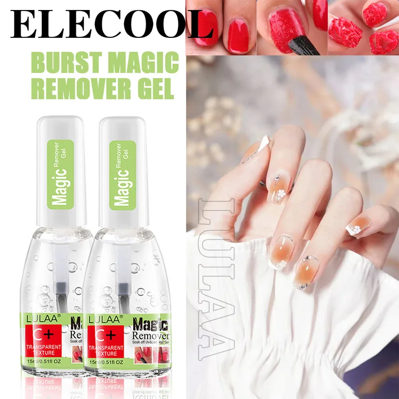 

Fast Remover Remover Gel Nail Polish 15ml Soak Off UV LED Burst Removal Cleaner Nail Art Tools Manicure Cleaner Nail Polish