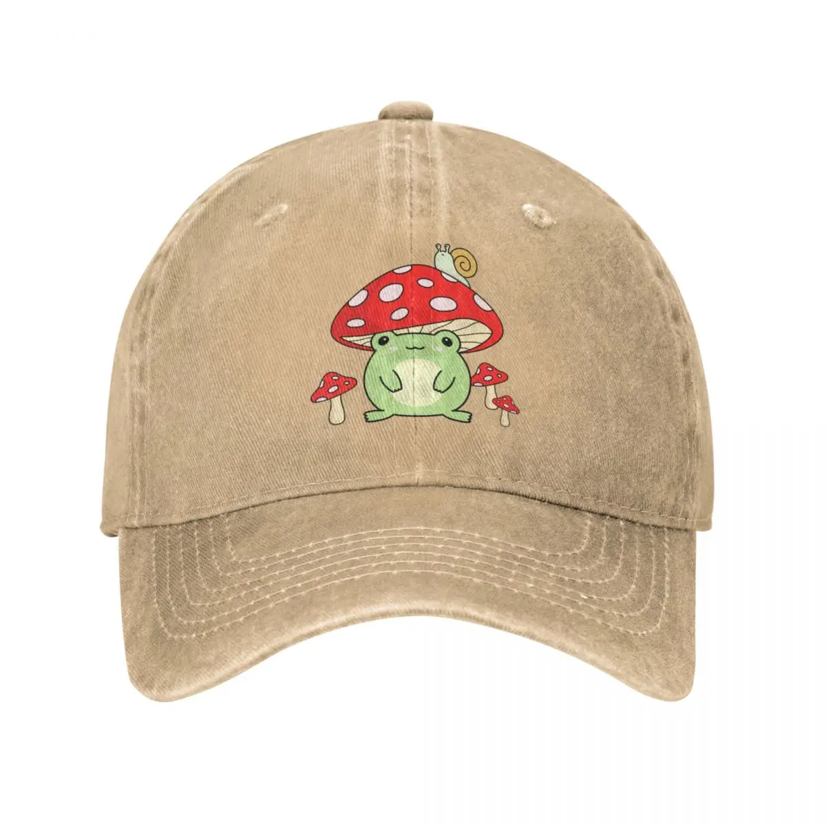 

Frog with Mushroom Hat - kawaii Frog Cottagecore Aesthetic Cowboy Hat cap hat for women 2023 Men's