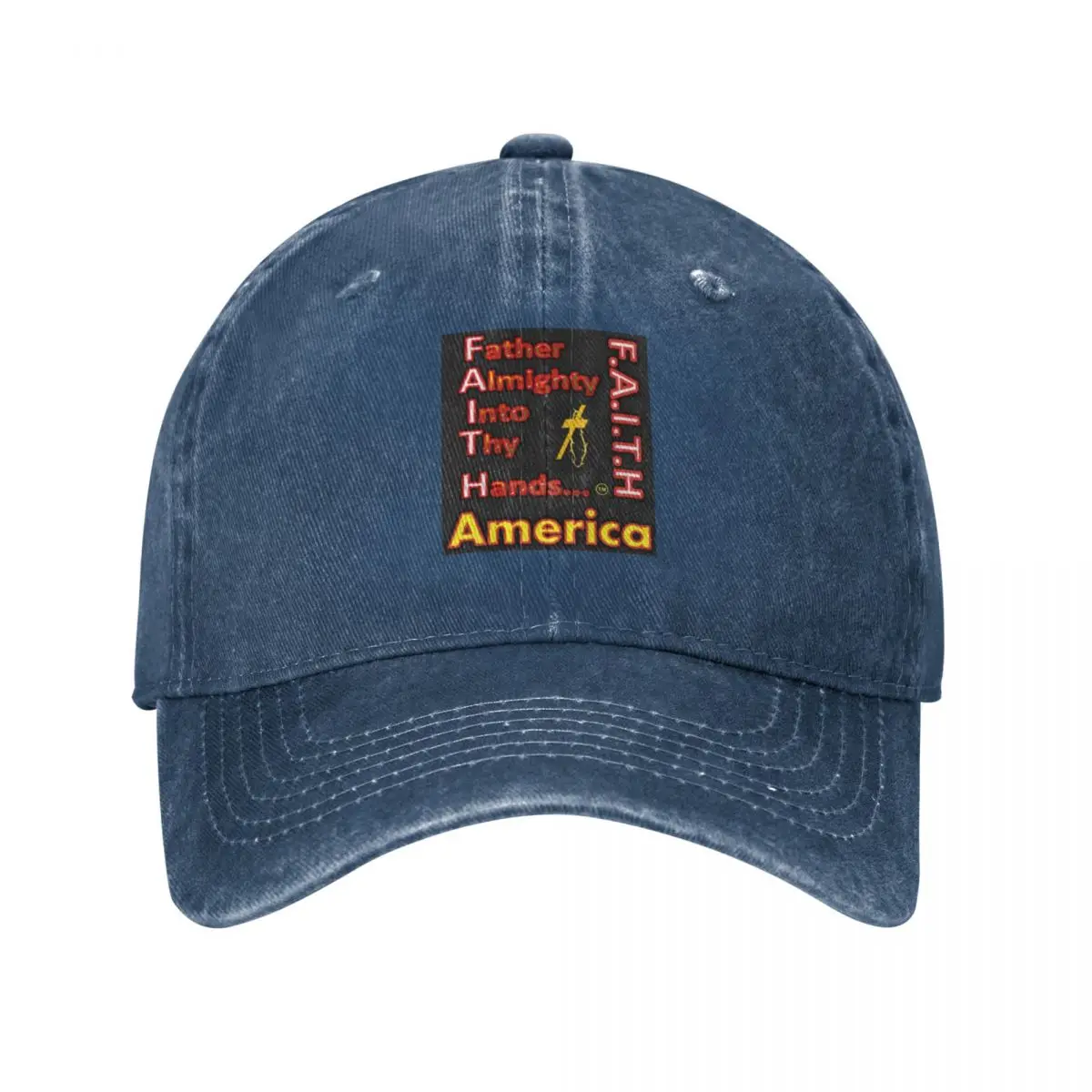 

Witimagine FAITH Apparels - Offset Grid - Fade America #1 Baseball Cap New In The Hat Fashion Hat For Men Women'S