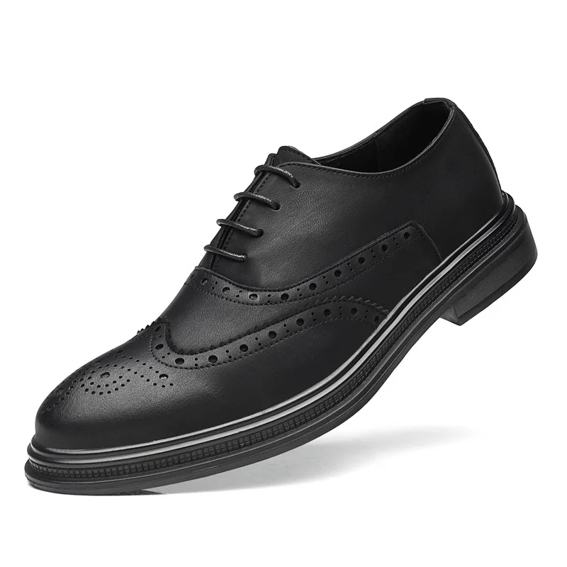 new spring 2023 men's single business breathable antiskid shoes with fashion brock male money black yellow grey blue leather
new spring 2023 men's single business breathable antiskid shoes with fashion brock male money black yellow grey blue leather