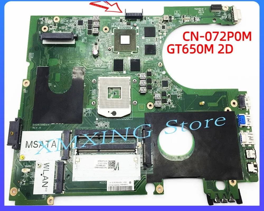 FULCOL для DELL INSPIRON 17R 7720 Материнская плата ноутбука GT650M 2 Гб 2D DA0R09MB6H3 CN-072P0M 072P0M 72P0M протестированная 100% работа
FULCOL для DELL INSPIRON 17R 7720 Материнская плата ноутбука GT650M 2 Гб 2D DA0R09MB6H3 CN-072P0M 072P0M 72P0M протестированная 100% работа
