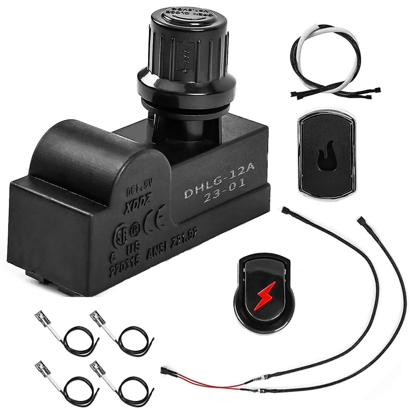 Grill Ignitor Electronic Ignition Push Button Wires For CharBroil 2/4/5 Outlets For Charbroil Commercial 2-Burner 463644220
Grill Ignitor Electronic Ignition Push Button Wires For CharBroil 2/4/5 Outlets For Charbroil Commercial 2-Burner 463644220