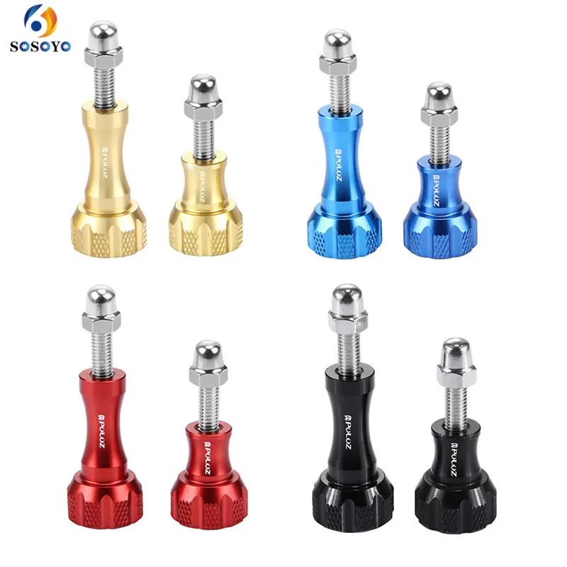 

1 long + 1 short Aluminum Long rod screw Thumb Knob Bolt Nut Screw For GoPro HERO 8 7 6 5 4 Dji Osmo Action Cameras Accessories