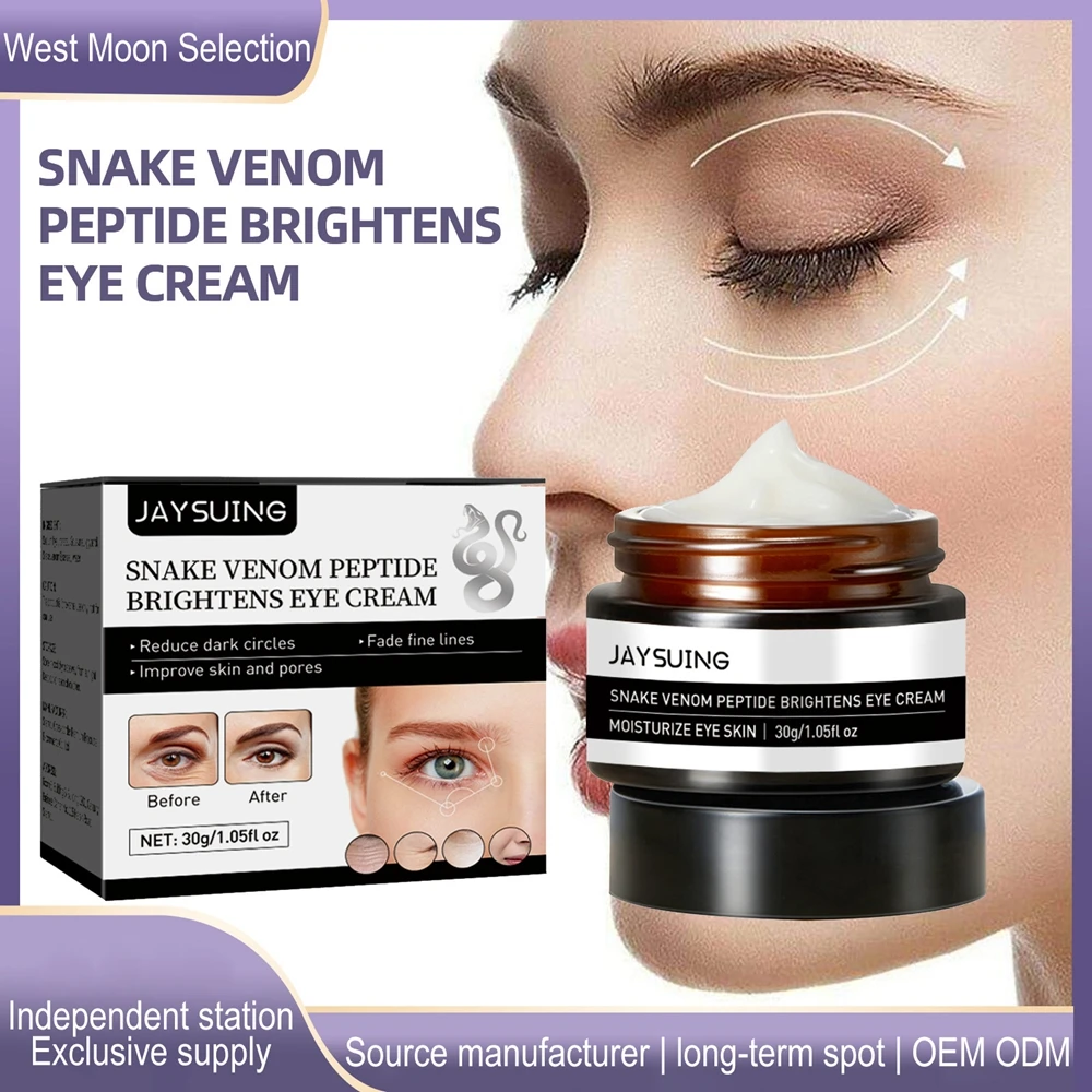 

30g Snake Venom Peptide Eye Cream Brighten Dry Striation Bags Repair Fine Grain Anti-Aging Beauty Health Reduce Wrinkles Tighten