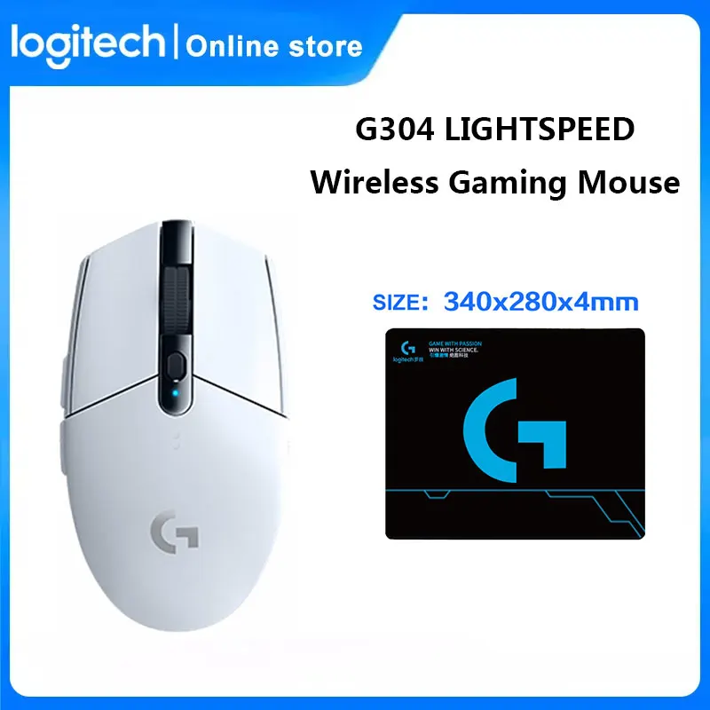 Logitech G304 LIGHTSPEED Wireless Gaming Mouse HERO Sensor 12,000 DPI Gaming Mice 6 Programmable Buttons For Gamer Player
Logitech G304 LIGHTSPEED Wireless Gaming Mouse HERO Sensor 12,000 DPI Gaming Mice 6 Programmable Buttons For Gamer Player