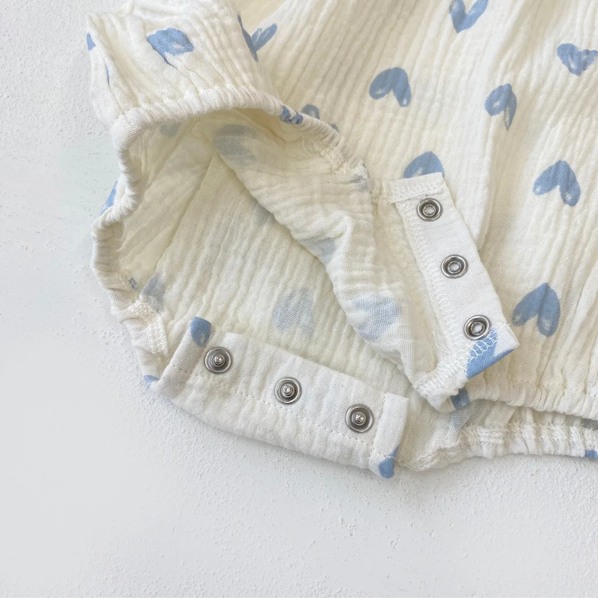 2025 Summer New Baby Girl Blue Heart Print Bodysuit Newborn Cotton Long Sleeve Jumpsuit For Infant Girl Clothes 0-24M 10 Sc620211f3a554c159098516ec48d1eect