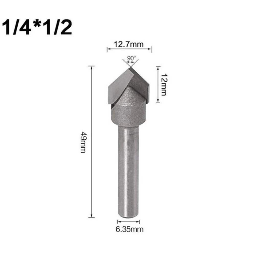 4pcs Solid Carbide End Mill 1/4 Inch Shank 90 Degree V Groove Router Bit Set CNC Engraving Drill Bits Woodworking Milling Cutter
4pcs Solid Carbide End Mill 1/4 Inch Shank 90 Degree V Groove Router Bit Set CNC Engraving Drill Bits Woodworking Milling Cutter
