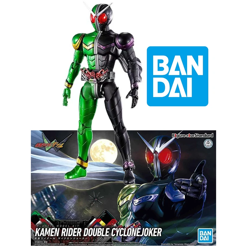 

Bandai Подлинная фигурка подъем Стандартный Камен Райдер двойной циклонеджокер сборная игрушка модель комплект мобильный костюм Рождественский подарок на день рождения